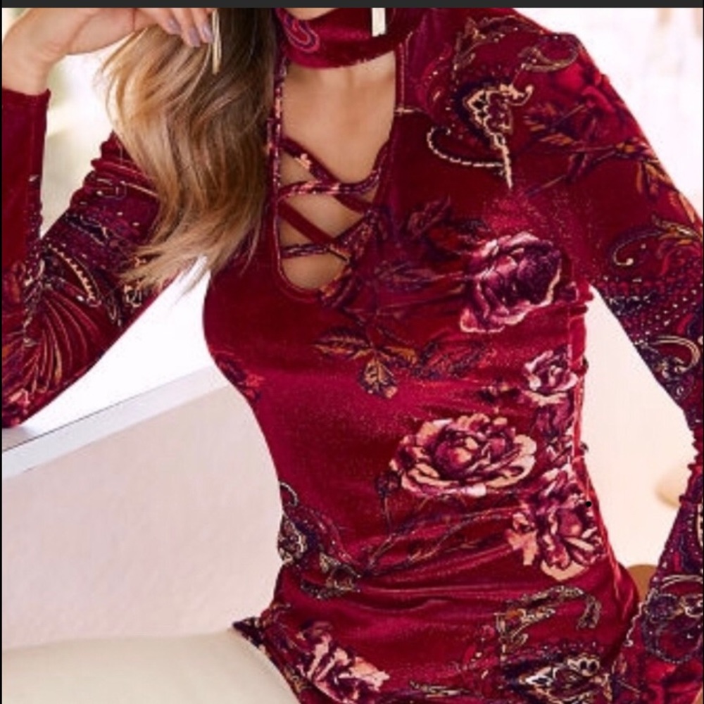 Boston Proper shimmery velvet top